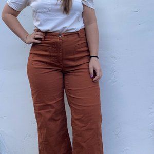 Old Navy High-Waisted Cropped Wide-Leg Pants